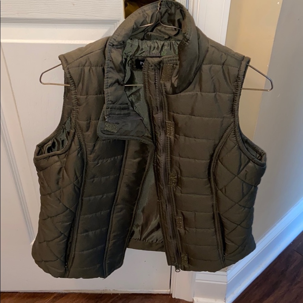 Olive green vest